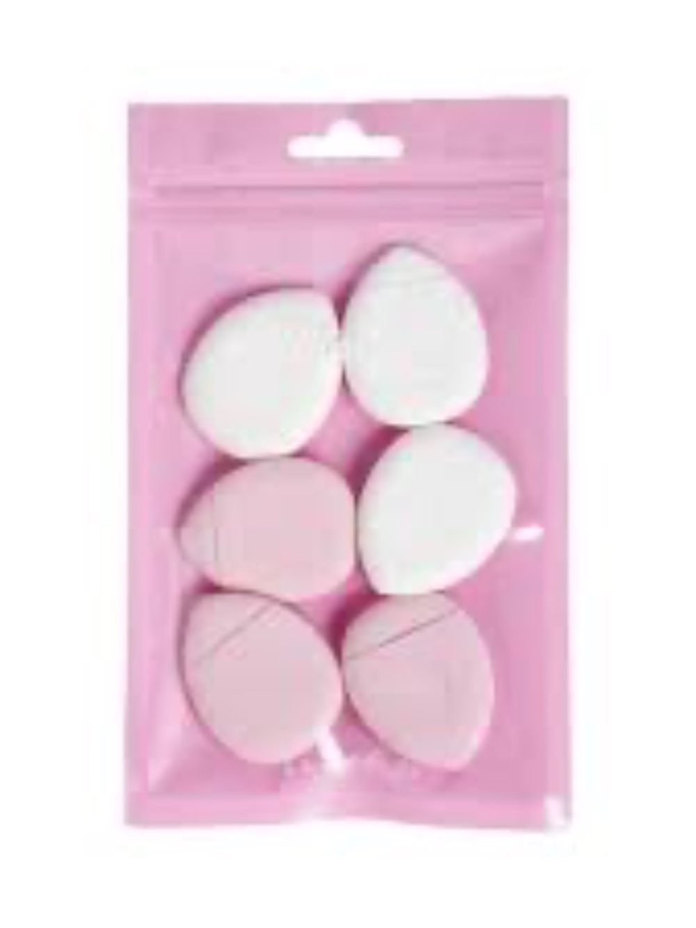 Mini Makeup Puffs - White & Pink